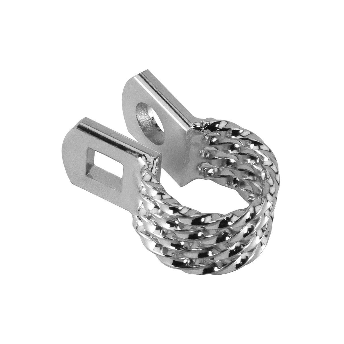 Lowrider Twisted Seatpost Clamp Outer Diameter 22.2mm 595 Chrome.